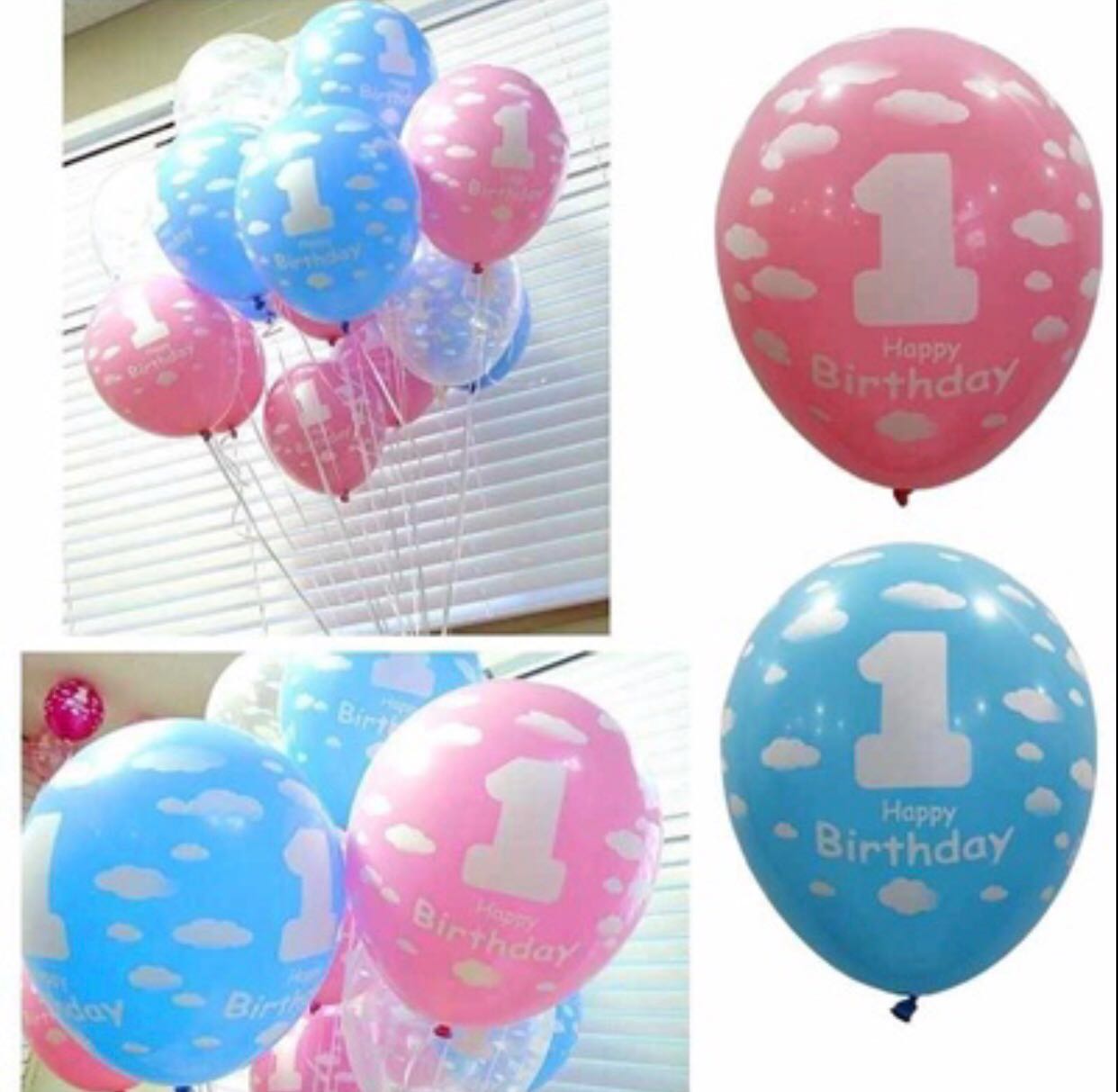 1st Birthday Balloon Babies Kids Toys Walkers On Carousell