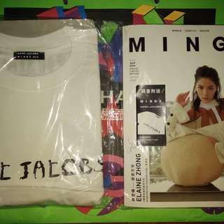 MINGS X MARC JACOBS VISVIM LV DIOR FENDI LONG CHAMP BAPE CHANEL GUCCI SUPREME BAG 白 T恤 TEE T-shirt