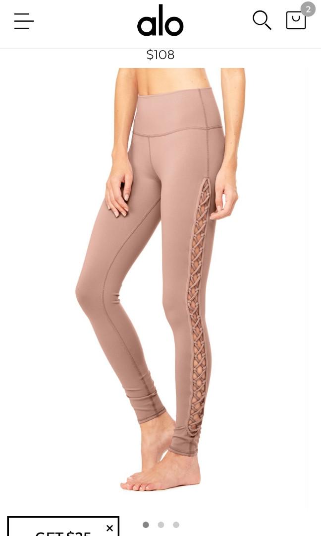 Alo Yoga Interlace Leggings, Women's Fashion, Activewear on Carousell