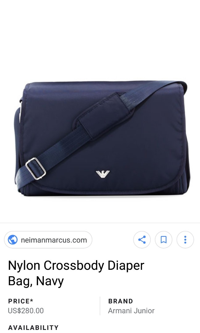 Armani Diaper Bag