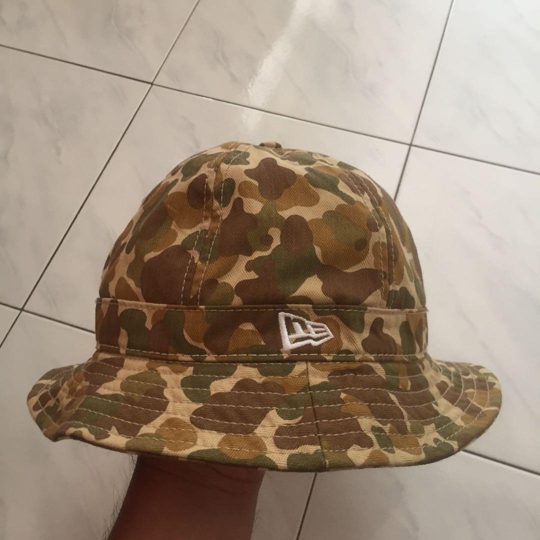 camo bucket hat new era