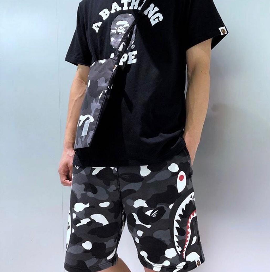 Bape City Camo Side Shark Sweatshorts