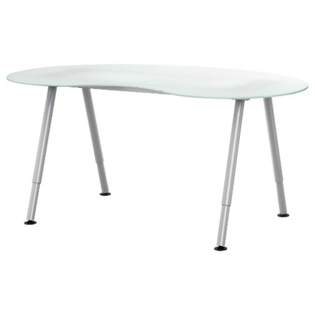 Bekant Kidney Bean Glass Table By Ikea Furniture Tables