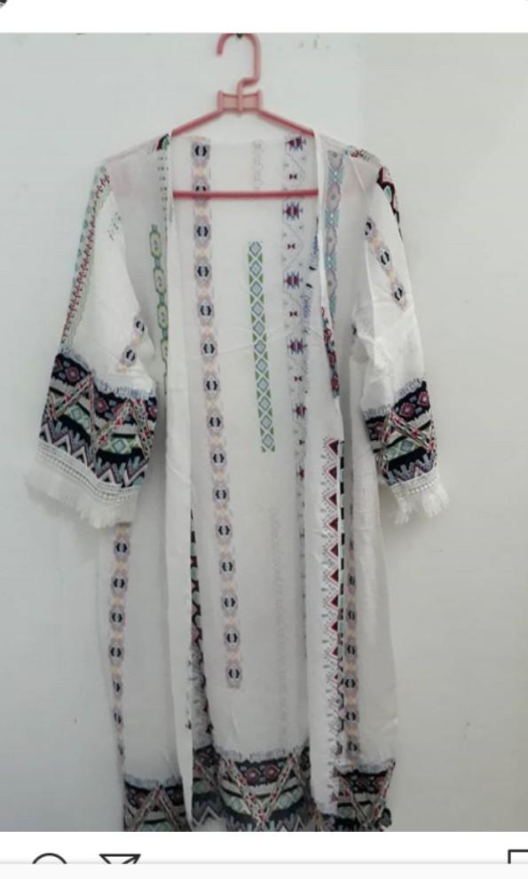 Bohemian Long Cardigan Outer Fesyen Wanita Pakaian Wanita Di