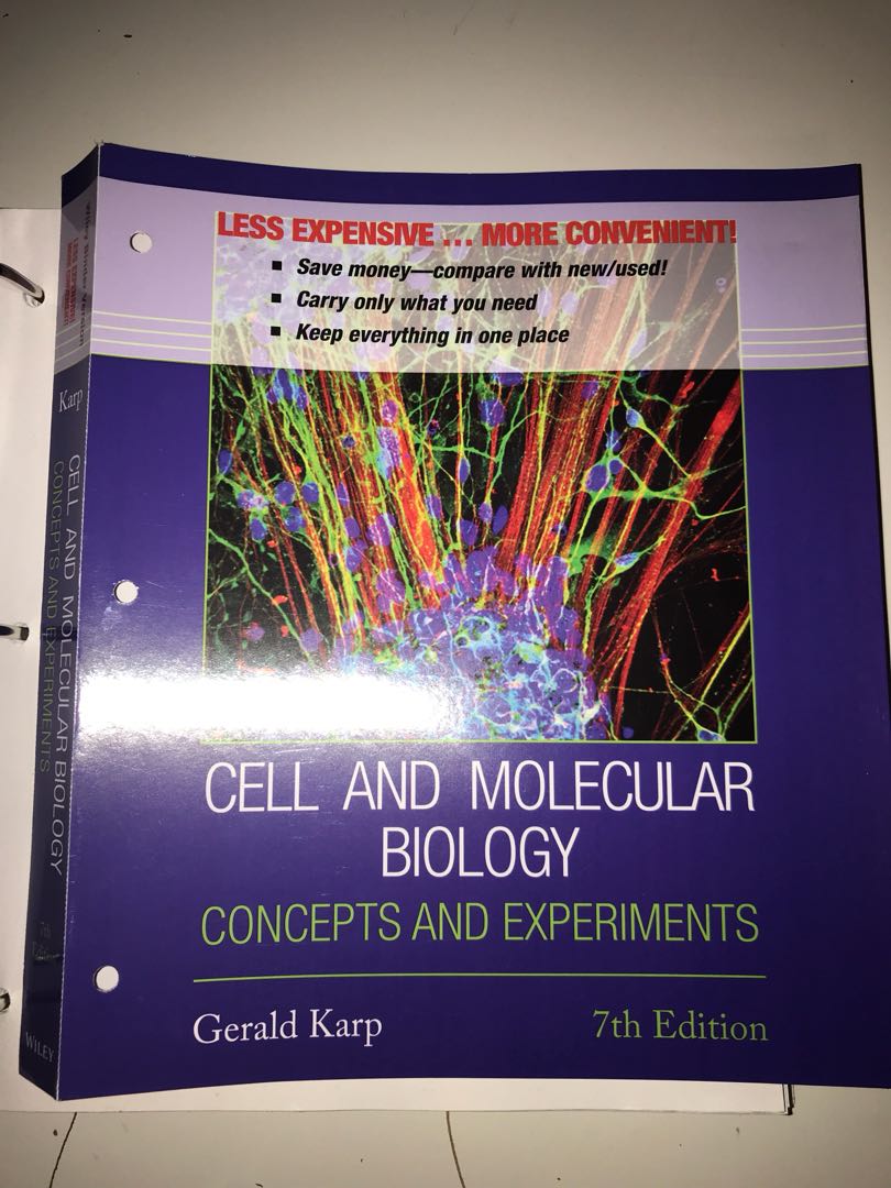 Cell And Molecular Biology Gerald Karp 7th Edition Textbooks On Carousell