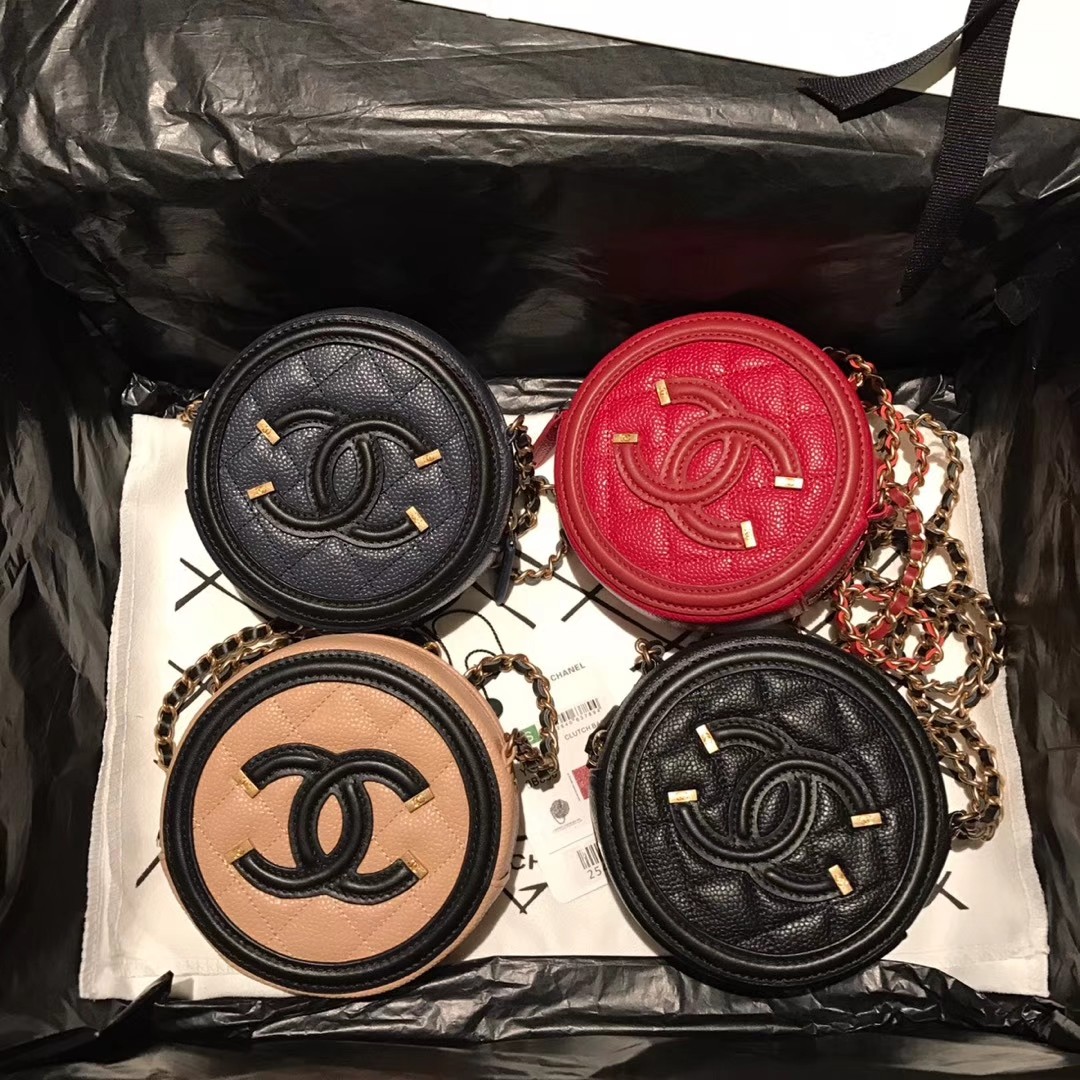 Chanel small round bag, Luxury, Bags & Wallets on Carousell