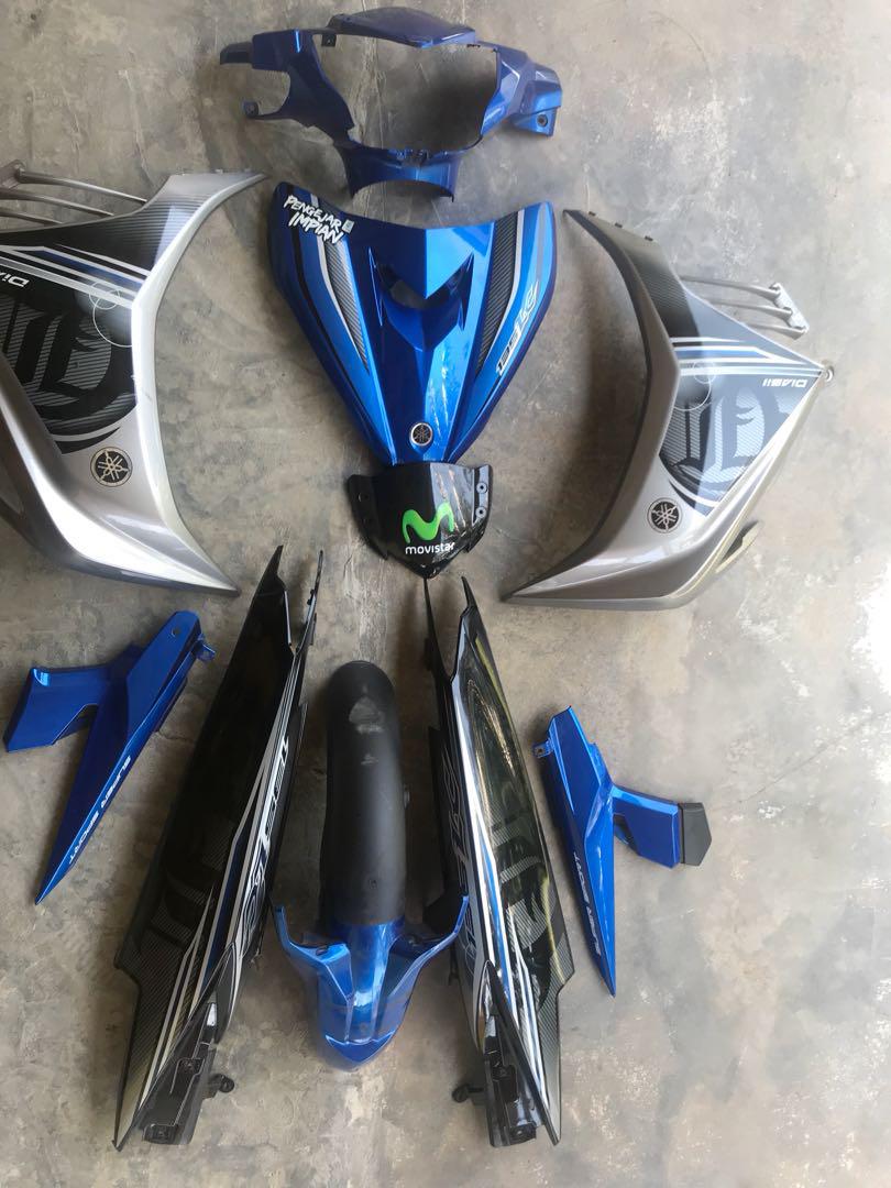 Coverset Ori Yamaha 135 Lc Biru Silver Motorbikes On Carousell