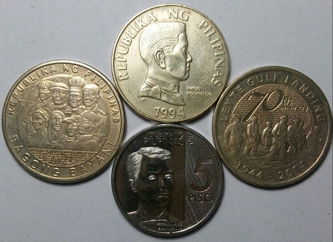 Different Five Peso Coins Hobbies Toys Memorabilia Collectibles 