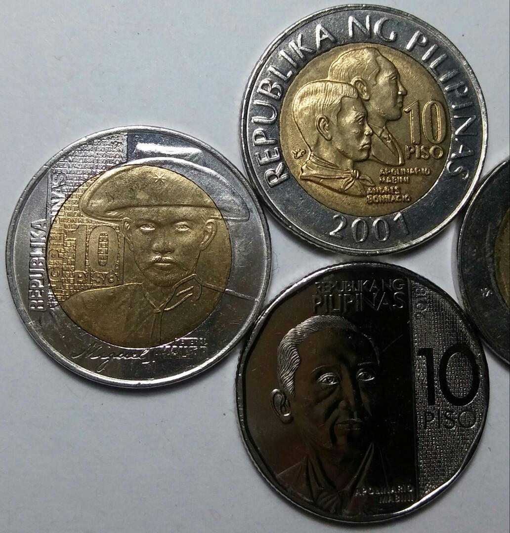 Different Ten Peso Coins Hobbies Toys Memorabilia Collectibles different-ten-peso-coins-hobbies-toys-memorabilia-collectibles