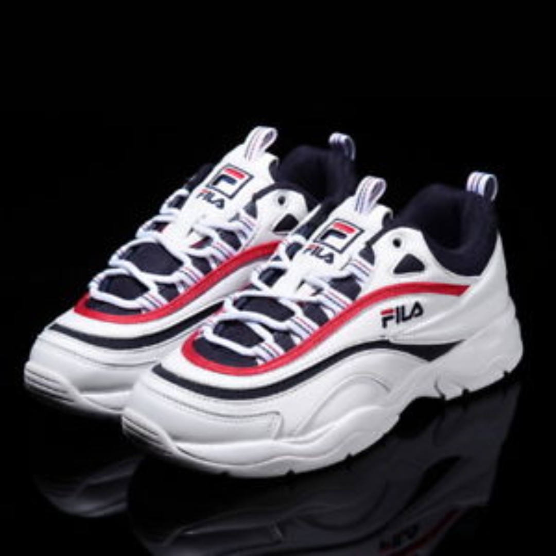 fila ray white navy red