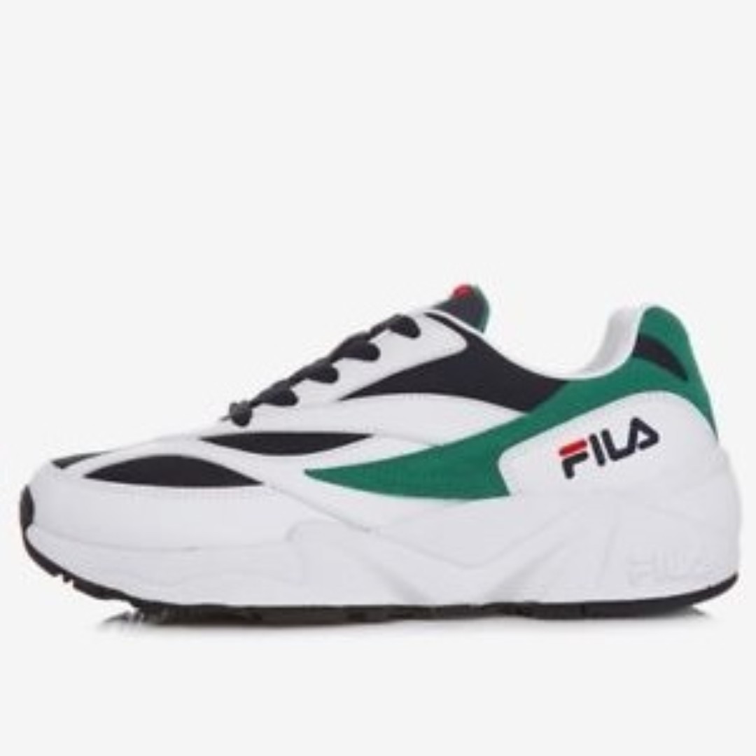 fila shoes white green