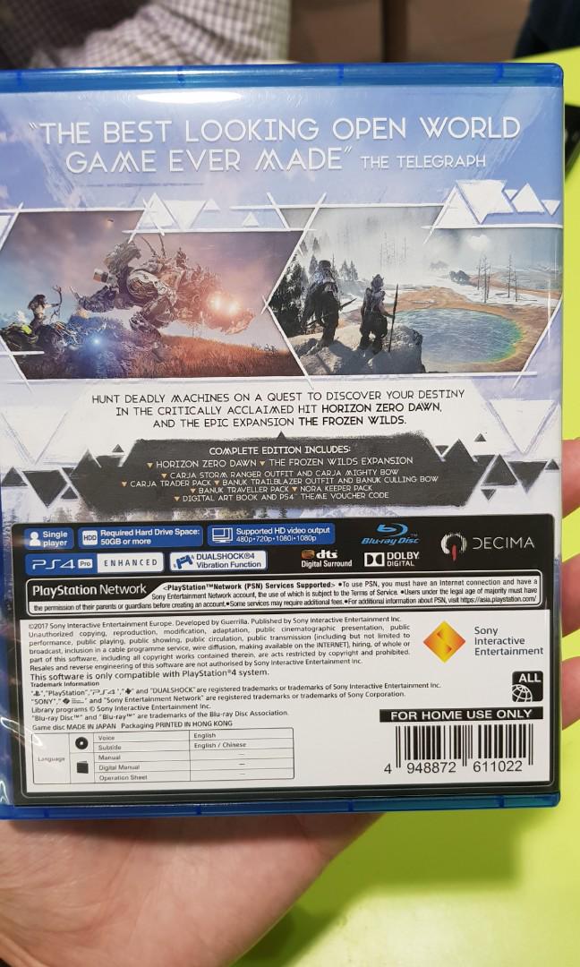 Horizon Zero Dawn Complete Edition Hltb Toys Games Video Gaming Video Games On Carousell
