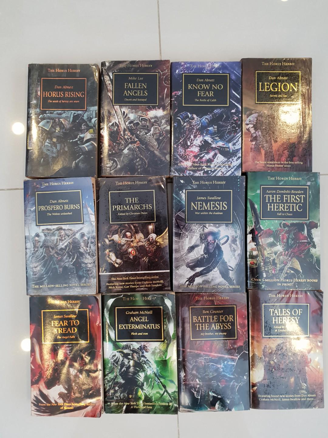 Horus Heresy Warhammer 40k book collection, Hobbies & Toys, Books & Magazines, Fiction & Non