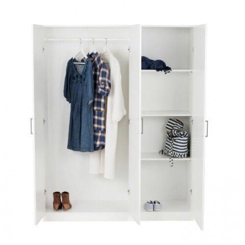 IKEA DOMBAS 3 door wardrobe, Furniture & Home Living, Furniture, Shelves, & Racks on