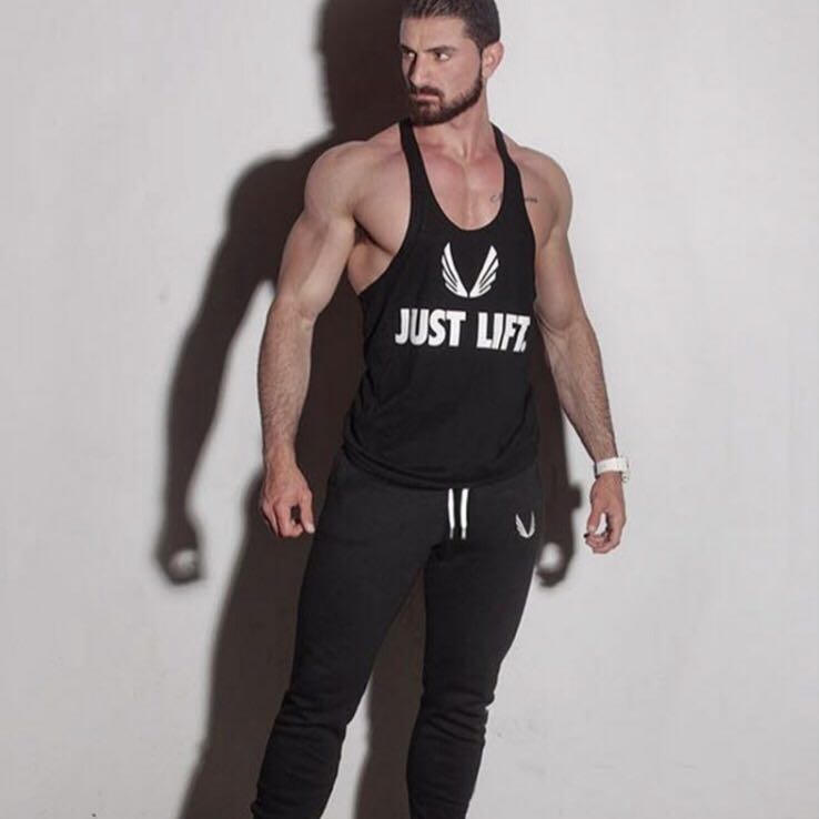 Just Lift Aesthetic Revolution Drop Armhole Tank Men S Fashion Clothes Tops On Carousell