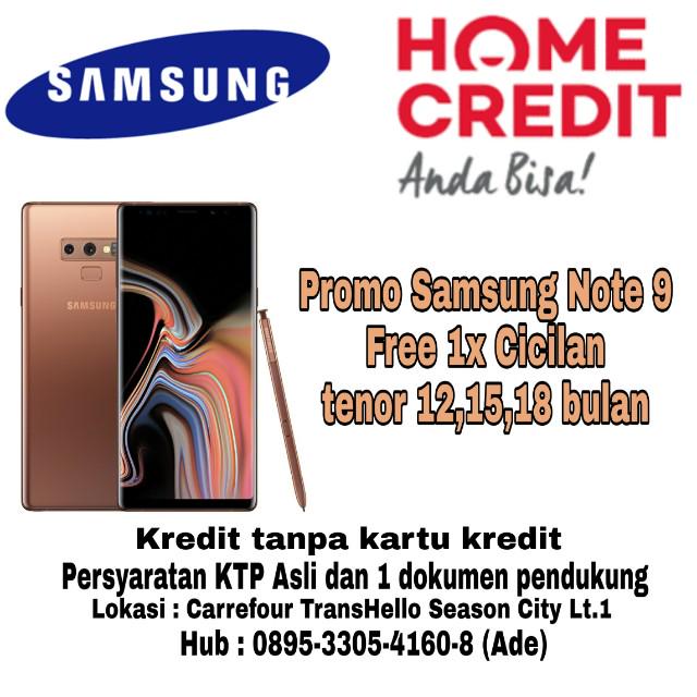Kredit Samsung Note 9 bisa tanpa kartu kredit