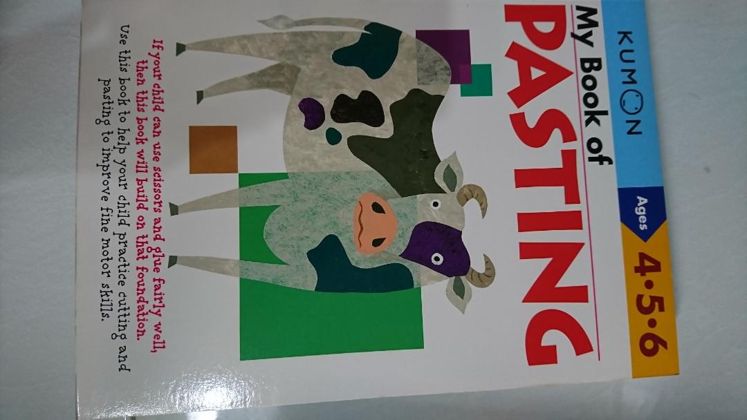 Kumon My Book Of Pasting Age 4 6 Books Stationery Children S