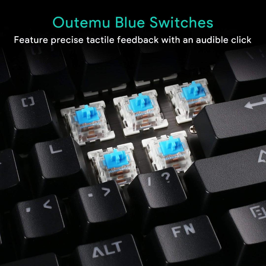 Customizable Modular Mechanical Keyboard Outemu Changeable Switches RGB