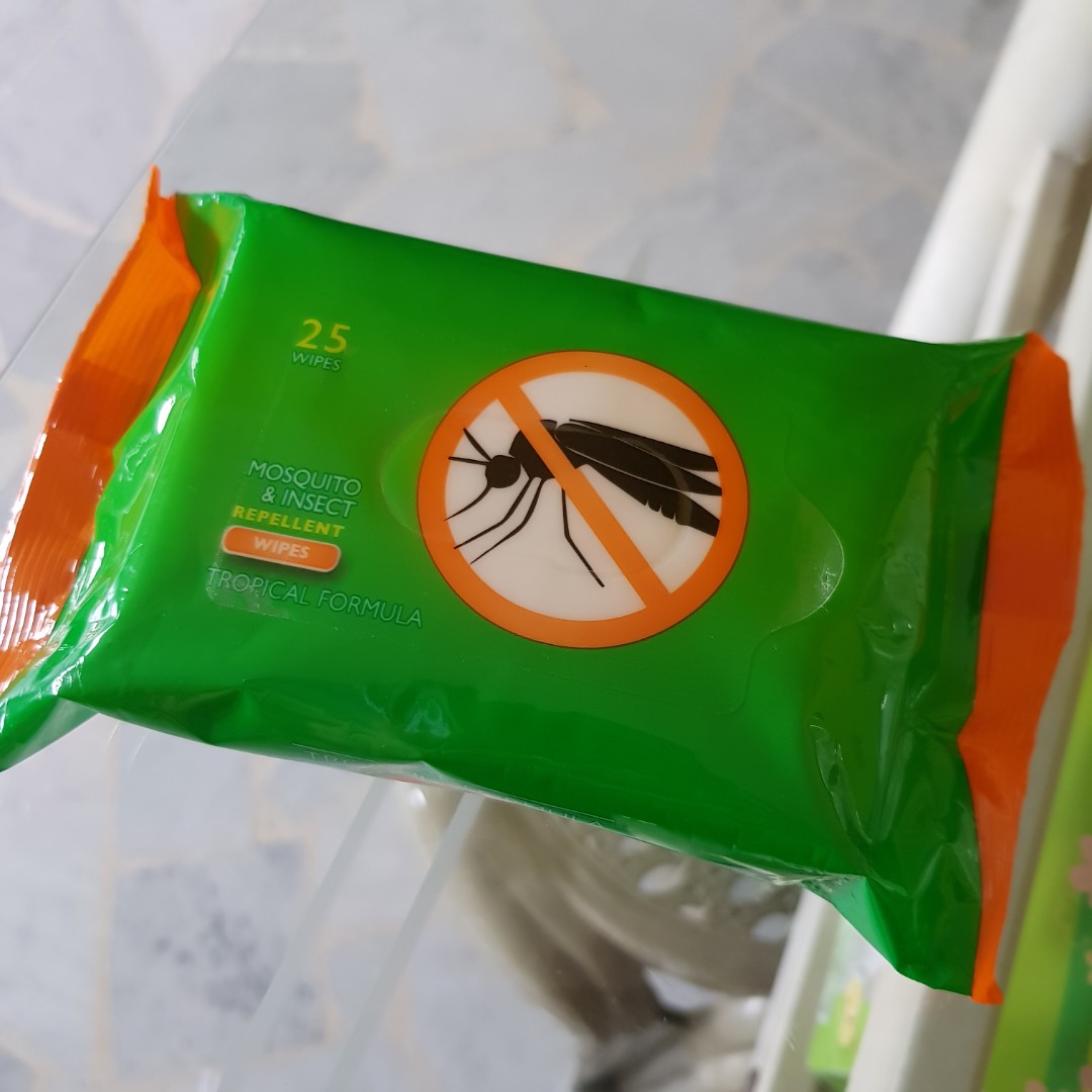 Mosquito & insect repellent wipes, Babies & Kids, Bathing & Changing