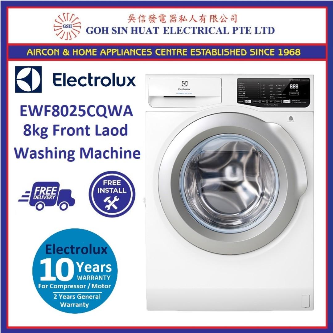 *New Model* Electrolux EWF8025CQWA 8kg Front Load Washing Machine, Home