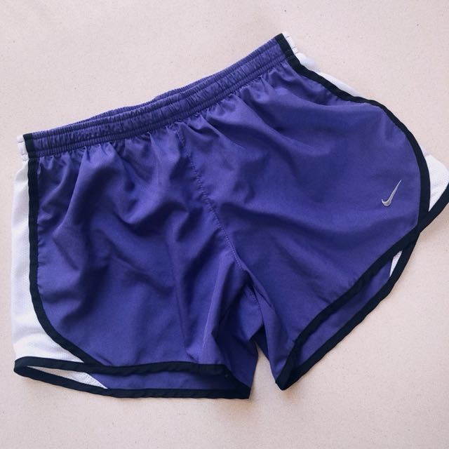 blue and purple nike shorts