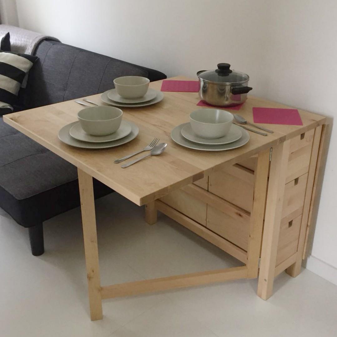 Norden Gateleg Table Birch Furniture Tables Chairs On Carousell
