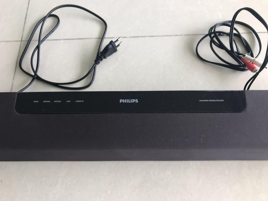 ekskrementer sø grinende Philips Soundbar HTL2100/12, Audio, Soundbars, Speakers & Amplifiers on  Carousell