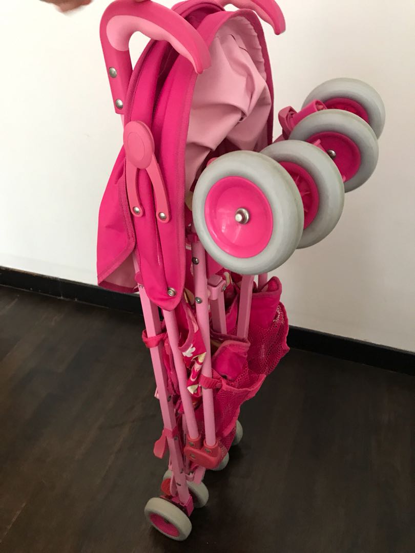 Pink Mothercare umbrella stroller Babies Kids Going Out