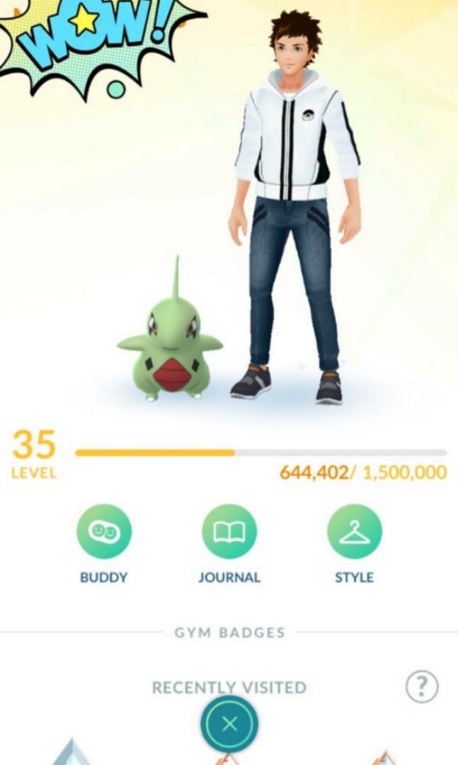 Pokemon Go Level 35 Instinct Video Gaming Gaming Accessories Game Gift Cards Accounts On Carousell