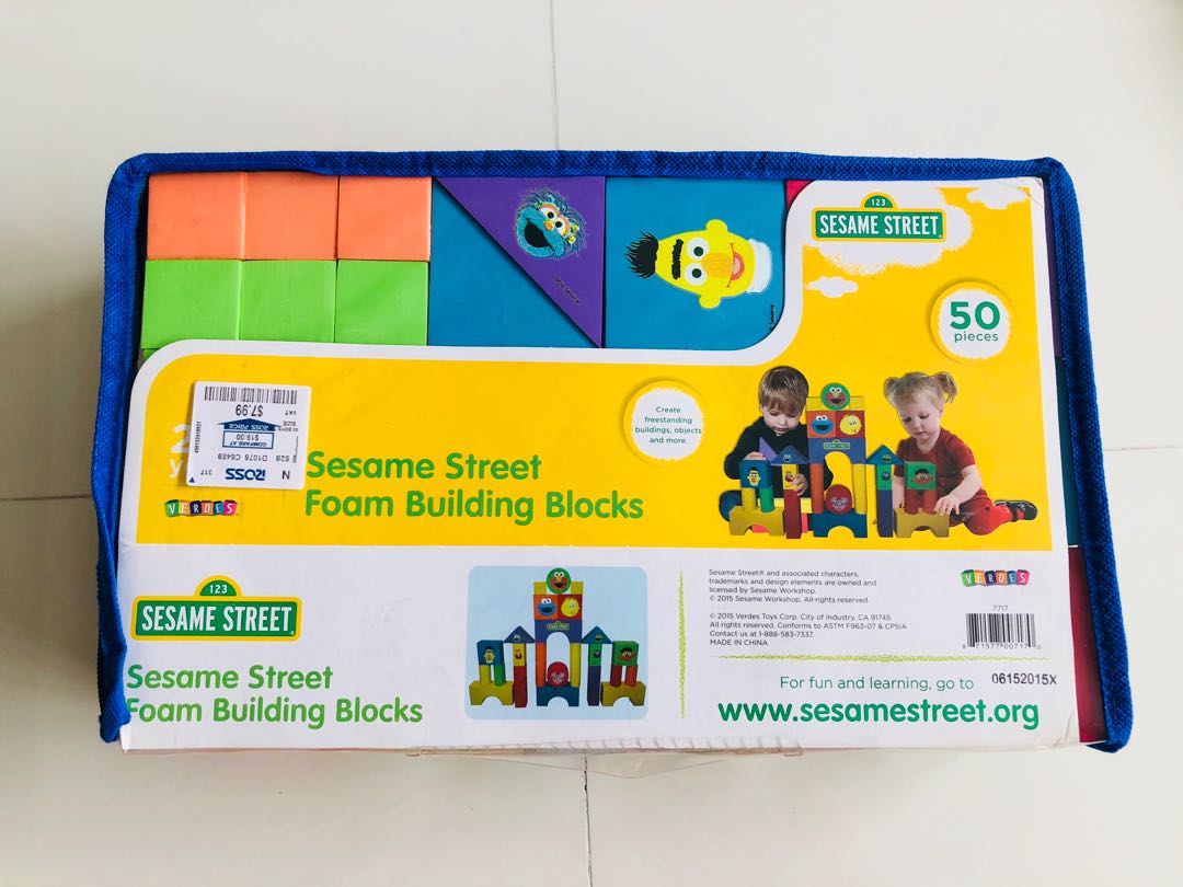 sesame street foam building blocks