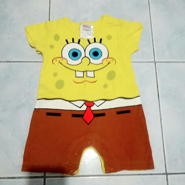 spongebob onesie baby