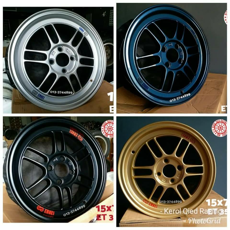Sportrim Enkei Rpf1 Rs 15 Inci Original Thailand Bukan Thailand Tipu Myvi Jazz Wira Honda Auto Accessories On Carousell