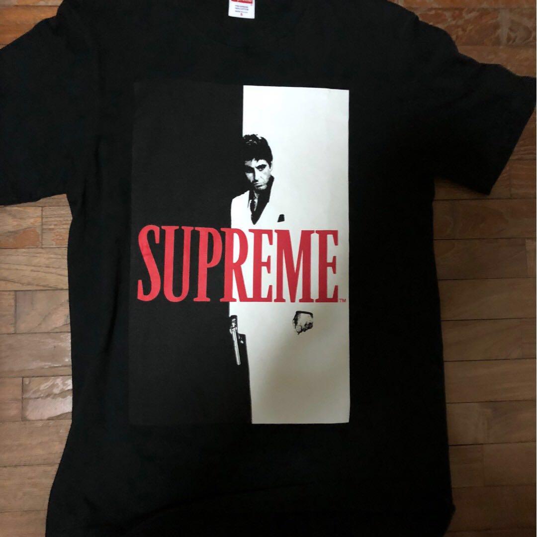 Supreme Scarface Tee Men s Fashion Tops Sets Tshirts Polo Shirts on Carousell