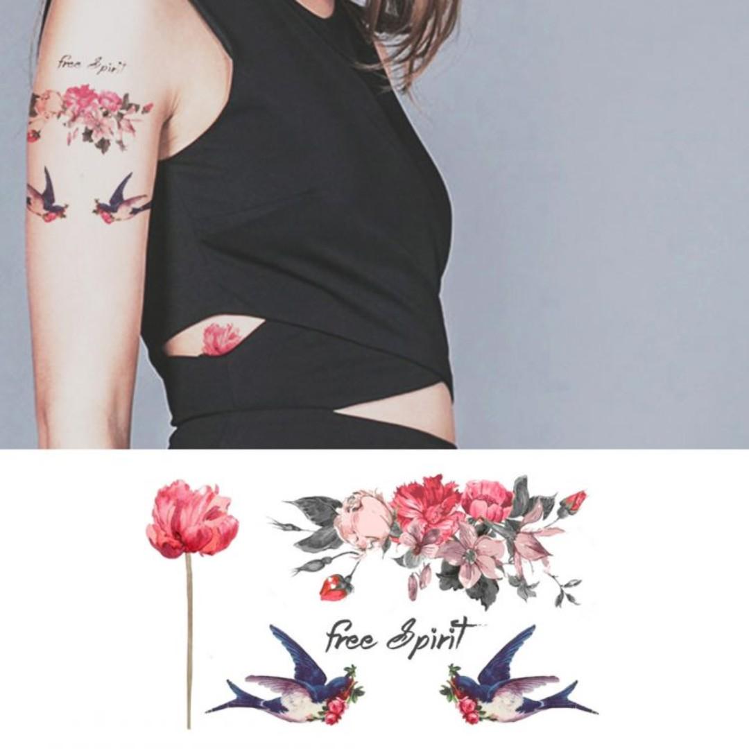 Temporary Tattoo Free Spirit Women S Fashion Accessories Others On Carousell