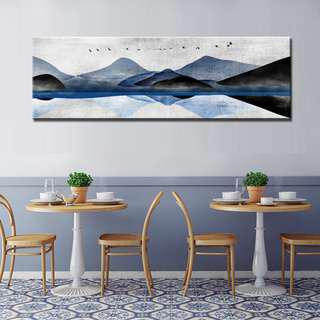 Panoramic Landscape Art Print on Canvas 180x60cm