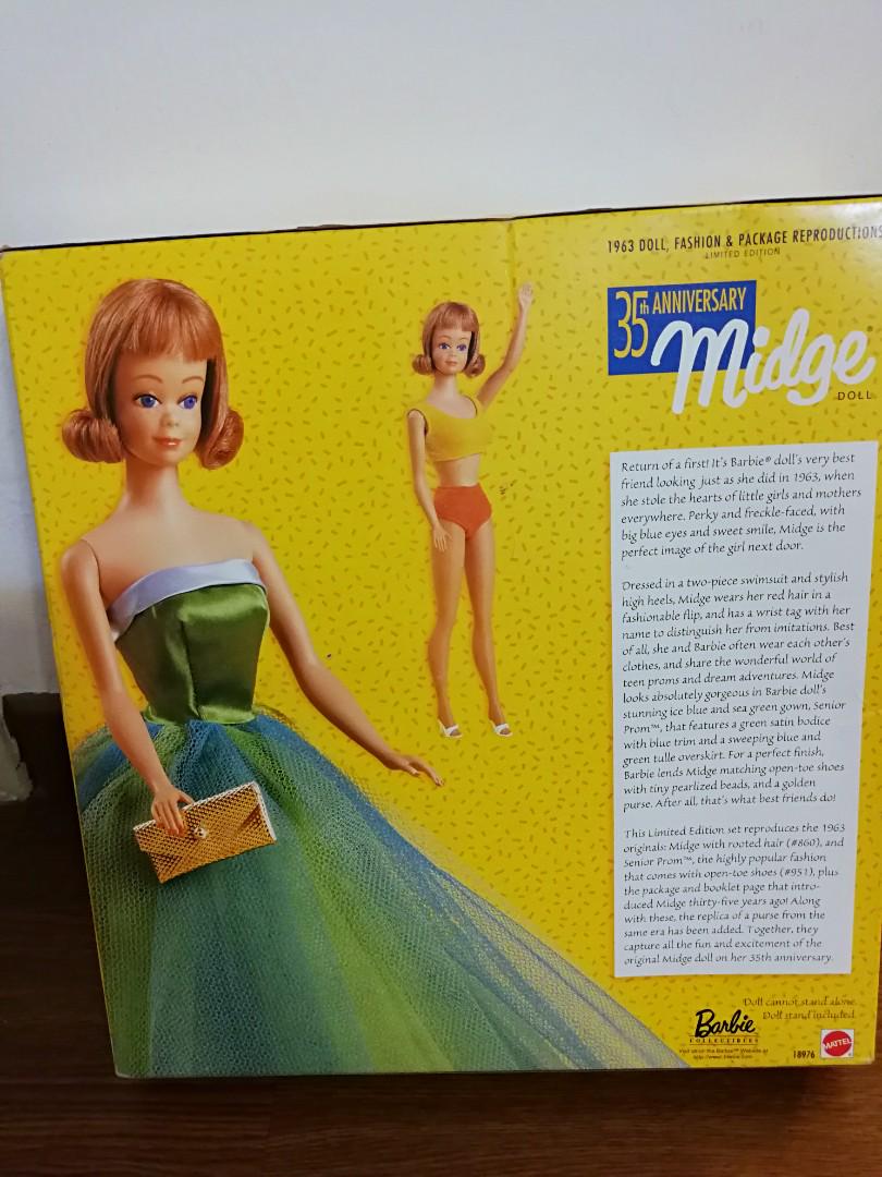 1963 midge barbie doll