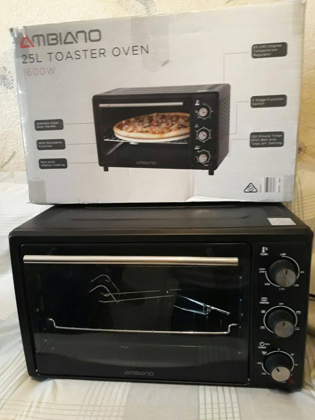 Ambiano 25L Toaster Oven with Rotisserie, TV & Home Appliances, Kitchen