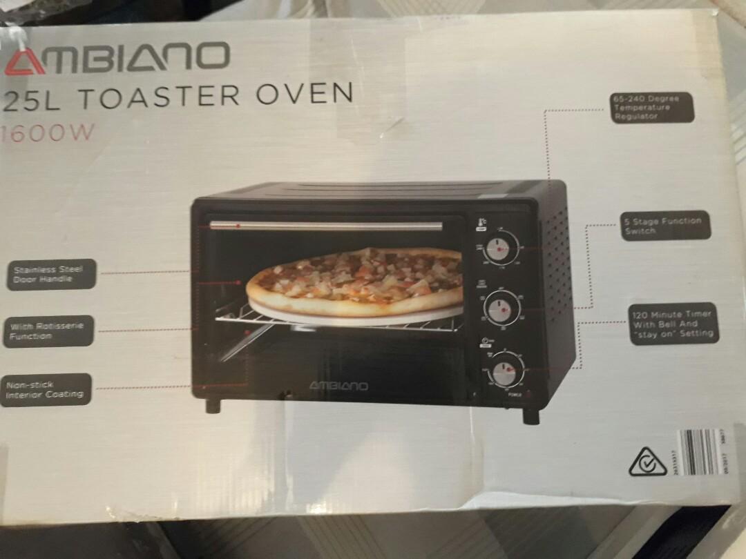 Ambiano 25L Toaster Oven with Rotisserie, TV & Home Appliances, Kitchen
