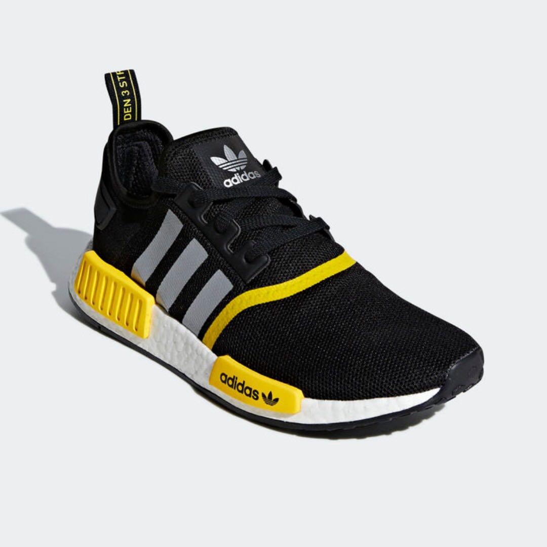 Authentic Adidas NMD R1 Black \u0026 Yellow 