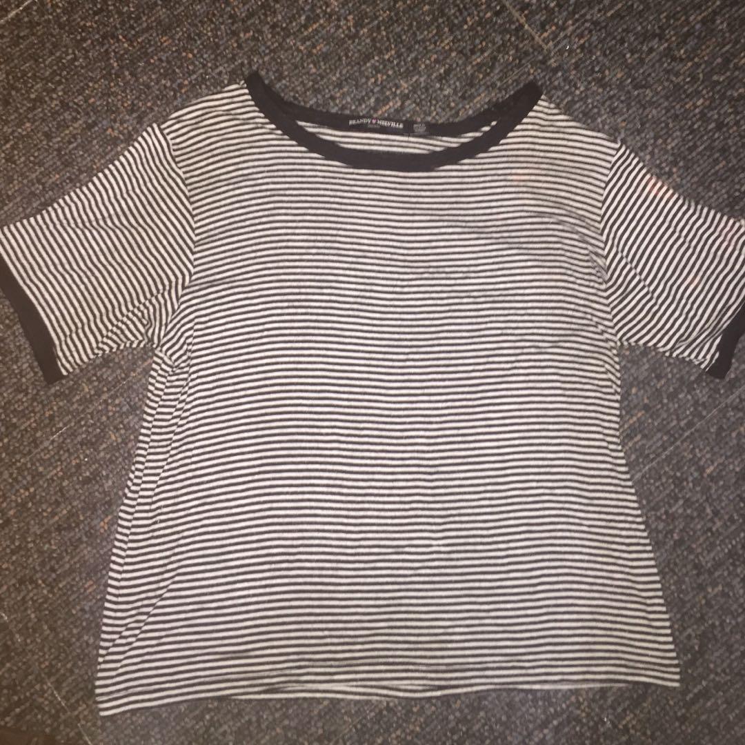 Brandy Melville Nadine Ringer top (Category: Others Tops) located in General Trias. Submitted by samwhere (Listing ID 188335392, Image 2). Description: ✨A staple in your closet ✨9/10 condition (there's a stain on the left sleeve, please see photo for reference) ✨100% Authentic ✨(when worn photo is from Brandy Melville's Website) #lfsale.