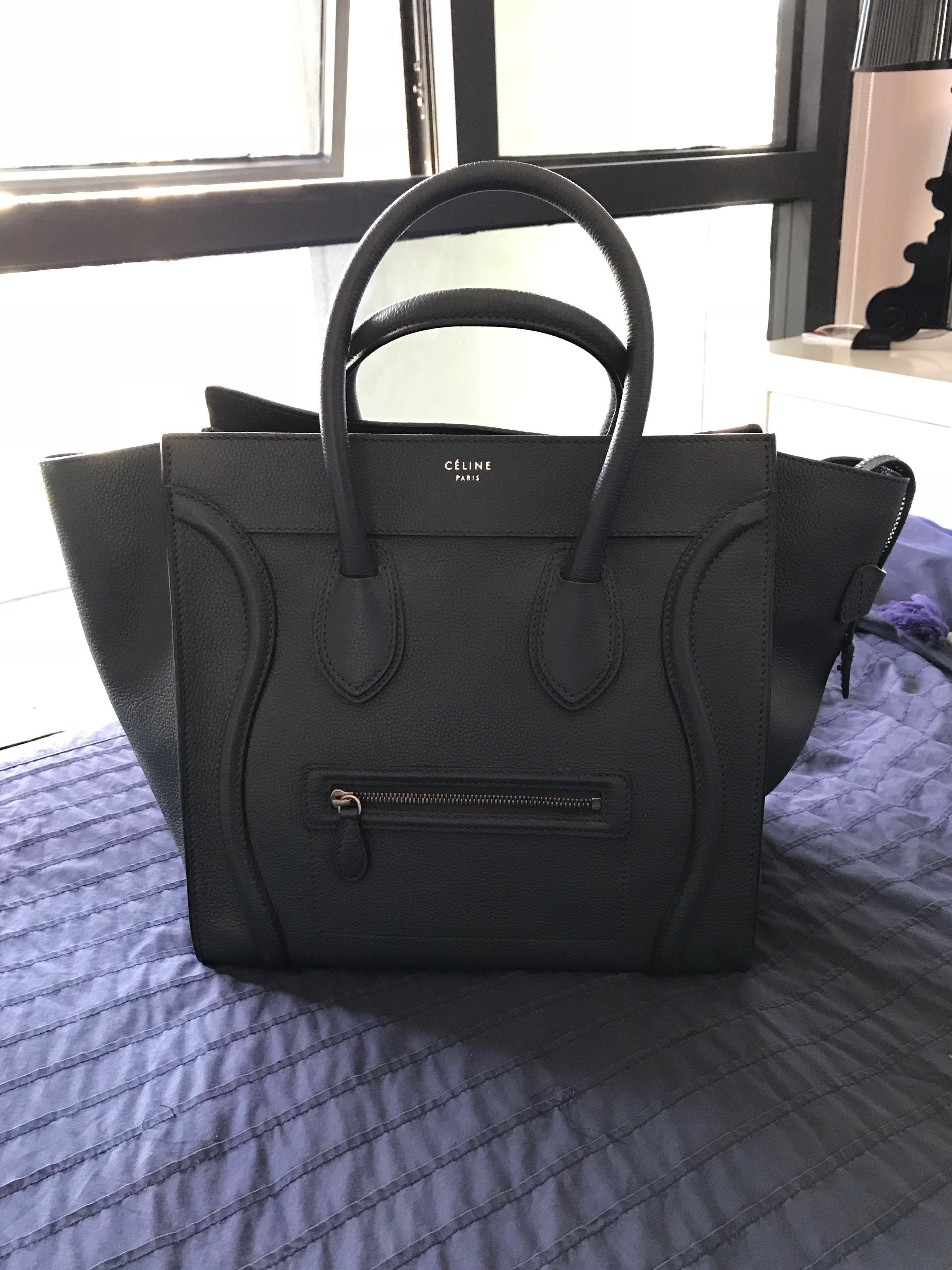 celine mini luggage handbag