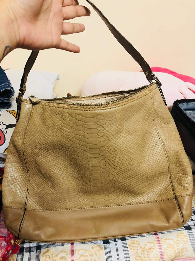 Coach charlie leather hobo top