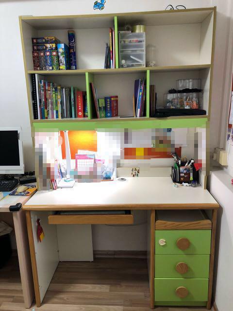 Desk With Top Storage Shelves Furniture Drawers On Desk With Top Storage Shelves