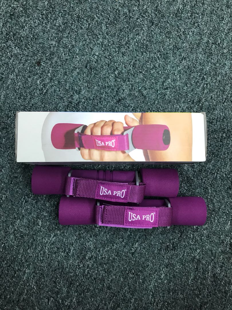 FOAM HAND WEIGHTS USA PRO Sports Equipment Exercise Fitness Weights Dumbbells on Carousell