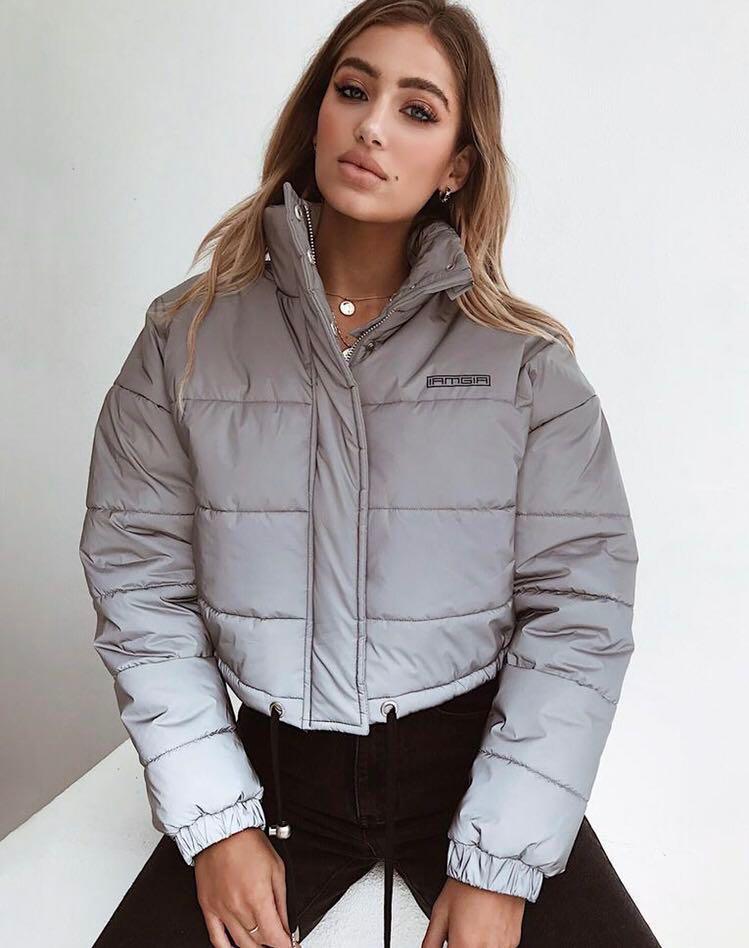 I Am Gia Hersilla Jacket Silver L Brand New With Tags