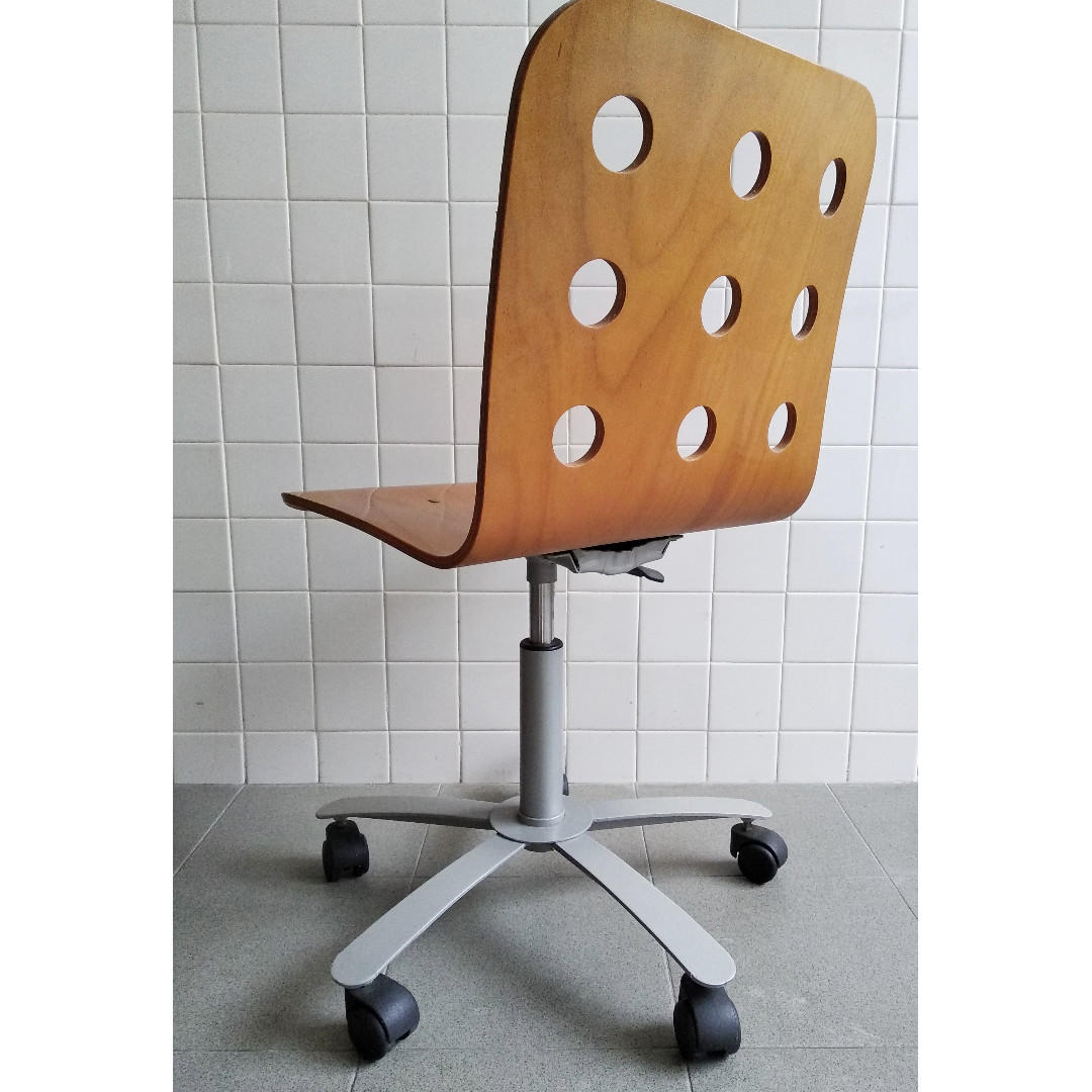 Ikea office chair wood hotsell