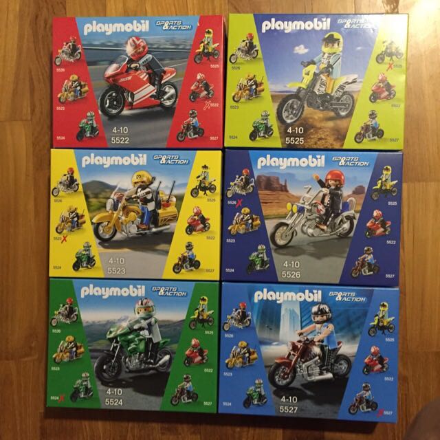 playmobil motorbike set
