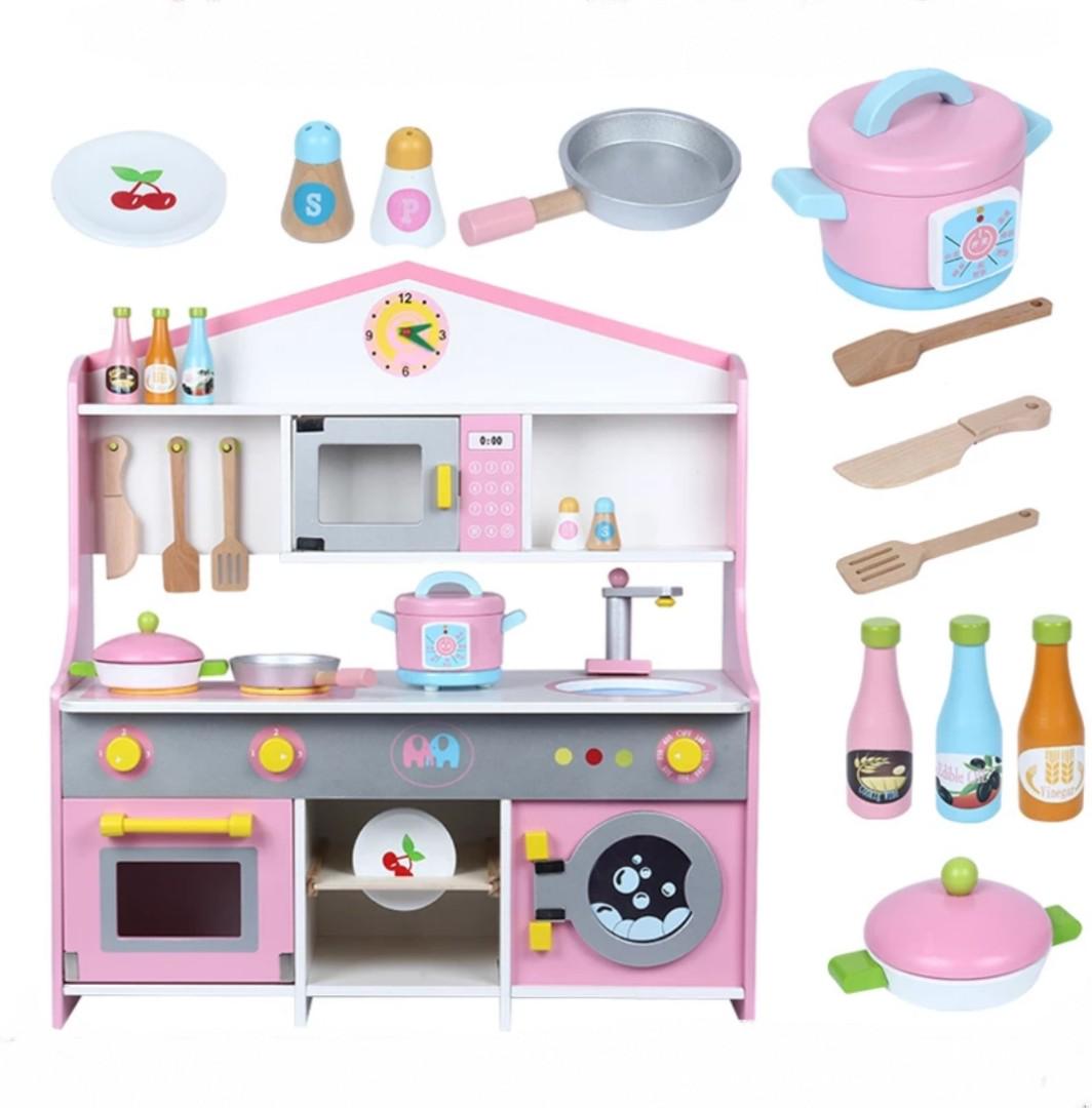kidkraft all time play kitchen with 38 piece accessory play set