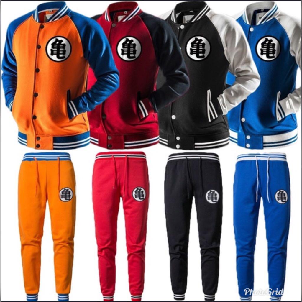 Po Unisex Dragonball Bomber Jacket Sweatpants Set