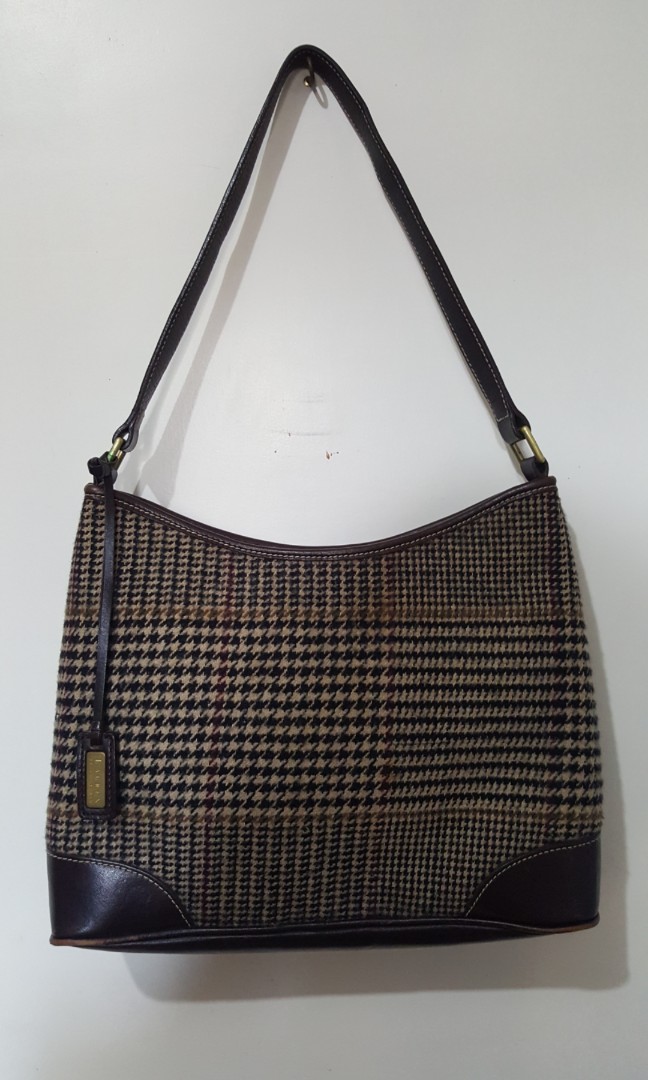 ralph lauren checkered bag